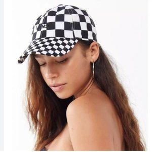 VANS checkerboard baseball cap hat NWT
